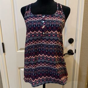 NWT Women’s Pink Rose Tank Top Size XS